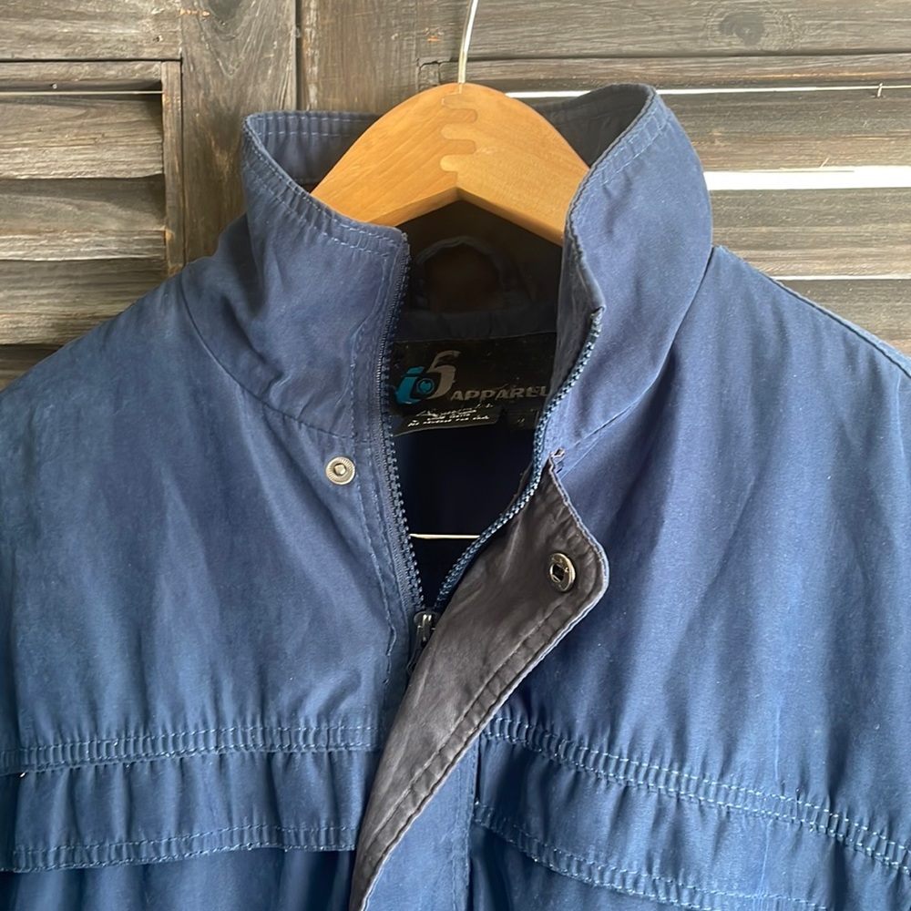 Men’s Suede Button Down Zip Bomber Jacket Elastic Bottom